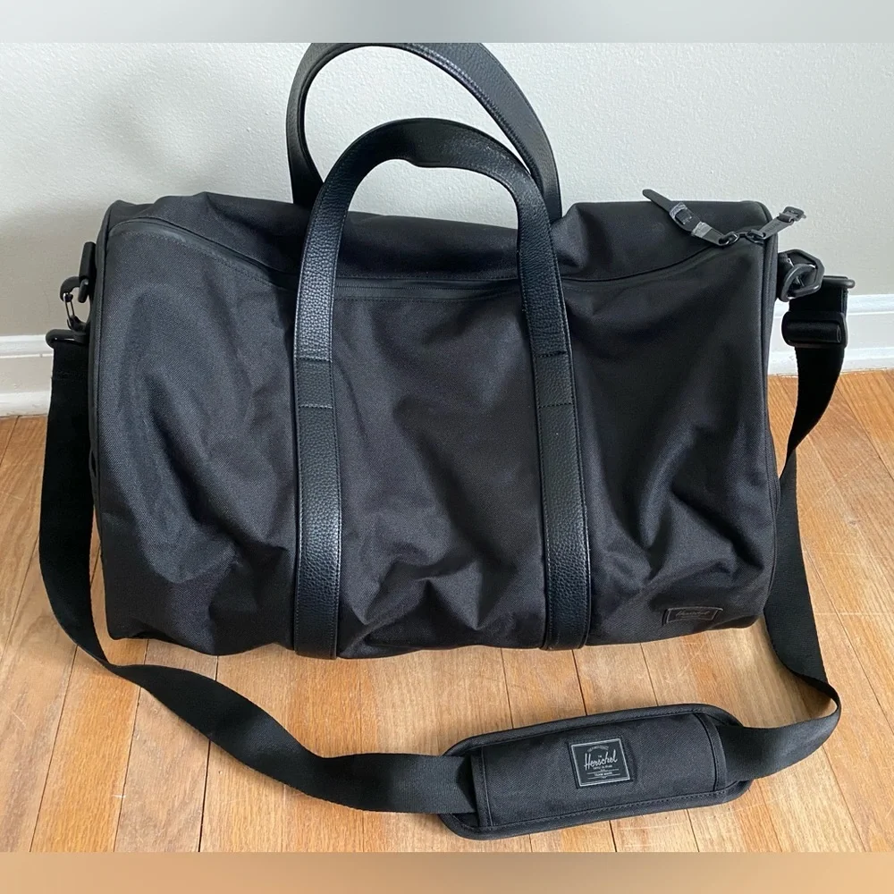 Herschel Black Duffel Bag